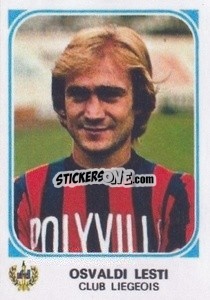 Sticker Osvaldi Lesti - Football Belgium 1976-1977 - Panini