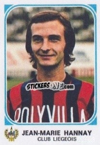 Cromo Jean-Marie Hannay - Football Belgium 1976-1977 - Panini