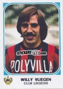 Sticker Willy Vliegen - Football Belgium 1976-1977 - Panini