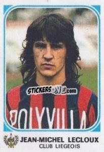 Sticker Jean-Michel Lecloux - Football Belgium 1976-1977 - Panini