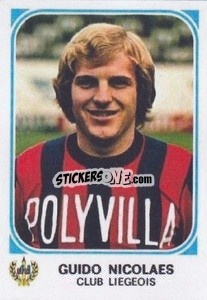 Sticker Guido Nicolaes - Football Belgium 1976-1977 - Panini
