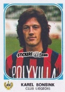 Sticker Karel Bonsink - Football Belgium 1976-1977 - Panini