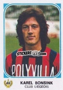 Cromo Karel Bonsink - Football Belgium 1976-1977 - Panini