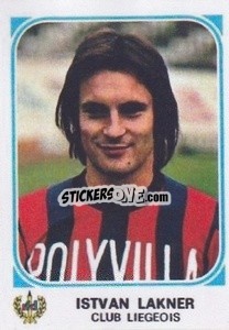 Figurina Istvan Lakner - Football Belgium 1976-1977 n. 209 - Panini