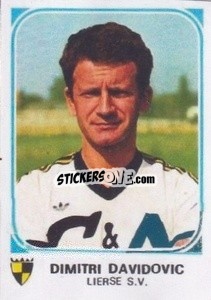 Sticker Dimitri Davidovic - Football Belgium 1976-1977 n. 221 - Panini