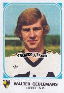 Cromo Walter Ceulemans - Football Belgium 1976-1977 n. 224 - Panini