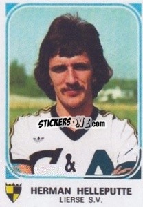 Cromo Herman Helleputte - Football Belgium 1976-1977 - Panini