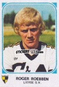 Sticker Roger Roebben - Football Belgium 1976-1977 - Panini