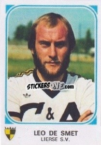 Sticker Leo De Smet - Football Belgium 1976-1977 - Panini