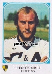 Figurina Leo De Smet - Football Belgium 1976-1977 - Panini