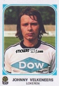 Sticker Johnny Velkeneers - Football Belgium 1976-1977 n. 243 - Panini