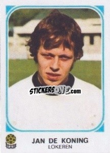 Cromo Jan De Koning - Football Belgium 1976-1977 - Panini