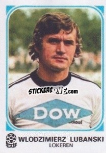 Sticker Wlodzimierz Lubanski - Football Belgium 1976-1977 - Panini