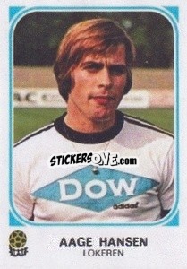 Sticker Aage Hansen - Football Belgium 1976-1977 - Panini