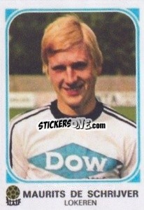 Sticker Maurits De Schrijver - Football Belgium 1976-1977 - Panini