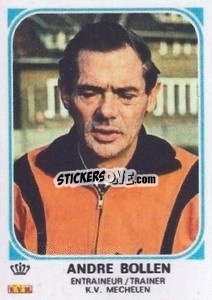 Sticker Andre Bollen - Football Belgium 1976-1977 - Panini