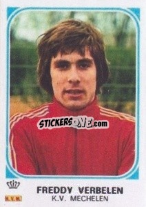 Figurina Freddy Verbelen - Football Belgium 1976-1977 - Panini