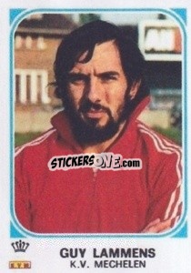 Sticker Guy Lammens - Football Belgium 1976-1977 - Panini