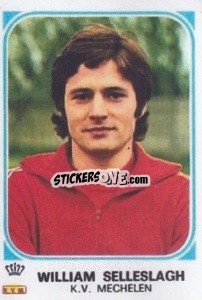 Cromo William Selleslagh - Football Belgium 1976-1977 - Panini