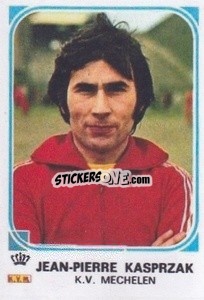 Sticker Jean-Pierre Kasprzak - Football Belgium 1976-1977 - Panini