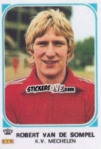 Figurina Robert Van De Sompel - Football Belgium 1976-1977 - Panini