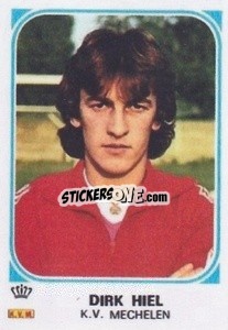 Sticker Dirk Hiel - Football Belgium 1976-1977 - Panini