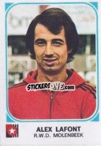 Figurina Alex Lafont - Football Belgium 1976-1977 - Panini