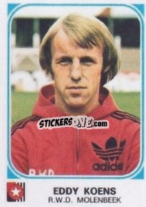 Cromo Eddy Koens - Football Belgium 1976-1977 - Panini