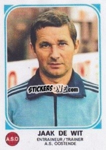Sticker Jaak De Wit - Football Belgium 1976-1977 - Panini