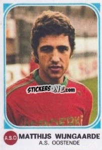 Sticker Matthijs Wijngaarde - Football Belgium 1976-1977 n. 306 - Panini