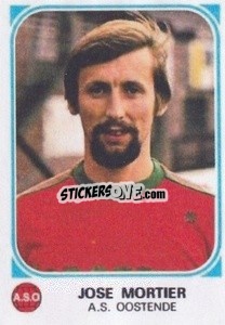Sticker Jose Mortier - Football Belgium 1976-1977 n. 307 - Panini