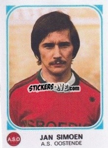 Sticker Jan Simoen - Football Belgium 1976-1977 - Panini