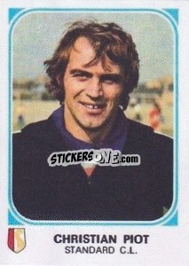 Sticker Christian Piot - Football Belgium 1976-1977 n. 319 - Panini