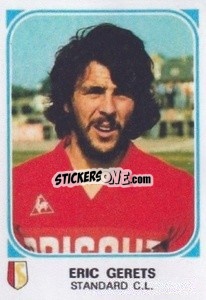 Sticker Eric Gerets - Football Belgium 1976-1977 - Panini