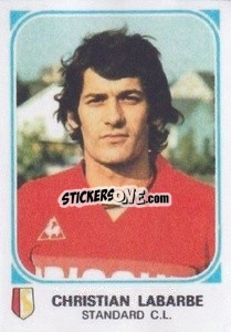 Sticker Christian Labarbe - Football Belgium 1976-1977 - Panini