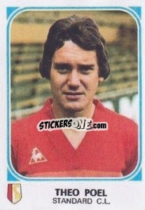 Sticker Theo Poel - Football Belgium 1976-1977 - Panini