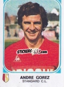 Sticker Andre Gorez - Football Belgium 1976-1977 - Panini