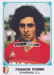 Sticker Francis Pomini - Football Belgium 1976-1977 - Panini