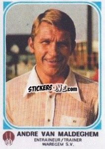Sticker Andre Van Maldeghem - Football Belgium 1976-1977 - Panini