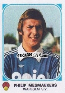 Sticker Philip Mesmaekers - Football Belgium 1976-1977 n. 339 - Panini