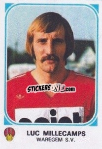 Sticker Luc Millecamps - Football Belgium 1976-1977 - Panini