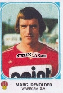 Figurina Marc Devolder - Football Belgium 1976-1977 - Panini