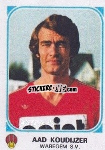 Sticker Aad Koudijzer - Football Belgium 1976-1977 n. 348 - Panini
