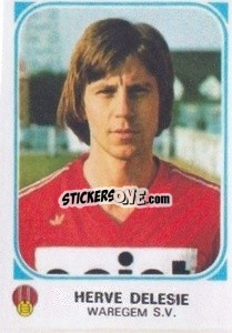 Sticker Herve Delesie - Football Belgium 1976-1977 n. 349 - Panini