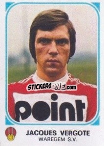 Sticker Jacques Vergote - Football Belgium 1976-1977 - Panini