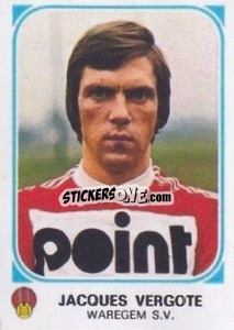 Sticker Jacques Vergote - Football Belgium 1976-1977 n. 350 - Panini
