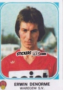 Sticker Erwin Denorme - Football Belgium 1976-1977 - Panini