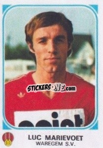Sticker Luc Marievoet - Football Belgium 1976-1977 - Panini