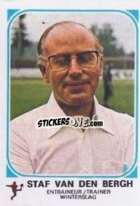 Sticker Staf Van Den Bergh - Football Belgium 1976-1977 - Panini