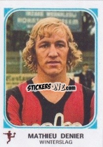 Cromo Mathieu Denier - Football Belgium 1976-1977 - Panini